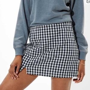 American Eagle Outfitters Black and White Gingham Pencil Skirt